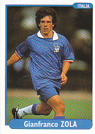 Gianfranco Zola Italy samolepka DS EUROfoot 96 #194